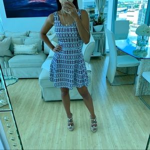 Very cute summer white & blue dress